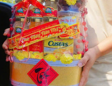Giỏ quà chưng tết